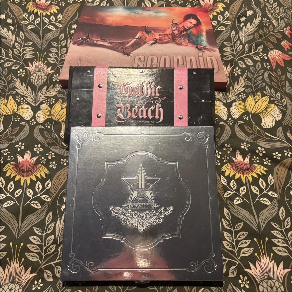 Jeffree Star Cosmetics  Gothic Beach, Star Wedding, & Scorpio Palette Set